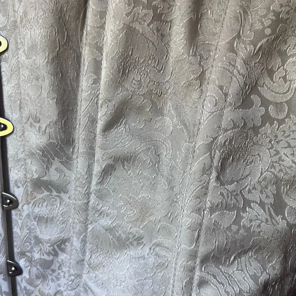 Unbranded lace up corset bodice white ivory brocade size 36 - Picture 2 of 8